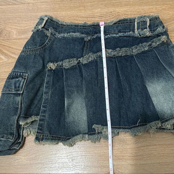 Mid rise denim skirt xxs - Picture 3 of 4